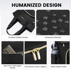 Zaini da <span class=keywords><strong>Donna</strong></span> di Lusso LOVEVOOK all'Ingrosso Borse Firmate da Ragazza per Scuola Viaggio Lavoro <span class=keywords><strong>Zaino</strong></span> Porta PC da 15.6 17 Pollici - Product Image 3