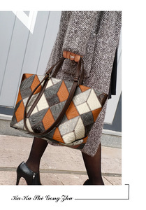 Bolsos de Mano Grandes de Lujo para Mujer, Bolsos de Gran Capacidad, Modernos, de Alta Calidad, de Cuero Genuino - Product Image 4