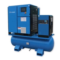 Compresseur d'air industriel à vis intégré 4-en-1 20HP 15KW PM VSD avec moteur refroidi par air et économie d'énergie pour la fabrication