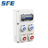 Boîte à prises portable SFE, étanche IP67, boîte électrique industrielle combinée, boîte industrielle IP54, boîte à prises mobile industrielle