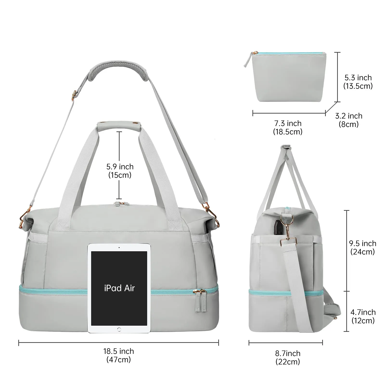 ファッションダッフルバッグトレンドデザイナー防水ポータブルポリエステルスーツケースジムスポーツトラベルバッグ