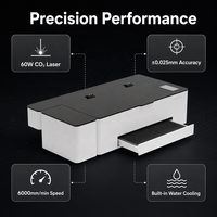 Machine de découpe laser pour étiquettes de vente au détail, présentoirs de point de vente et panneaux promotionnels avec une puissance CO2 de 60W pour les petites entreprises