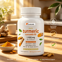 Curcuma Curcumine 95% Qualité Alimentaire Capsules 1000mg Poivre Noir Gingembre Huile MCT Haute Absorption Marque Privée en Bouteille