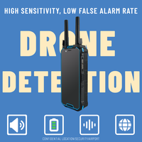 Détecteur de drone 300MHz à 6G Détection de défense de drone mobile avec positionnement | Dispositif anti-UAV longue portée 1-3KM pour la sécurité