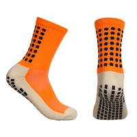 Chaussettes de sport personnalisées antidérapantes et respirantes pour hommes Hanes, chaussettes de football à compression avec semelle entière à pois