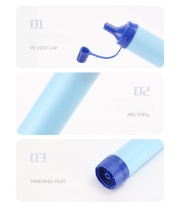 2025 ngoài trời Survival lọc nước rơm Máy lọc nước uống cầm tay Hệ thống lọc nước với bàng quang - Product Image 4