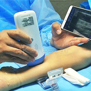 Pemindai <span class=keywords><strong>Ultrasound</strong></span> hewan portabel, alat periksa Linear nirkabel dokter hewan WiFi 10/14MHz - Product Image 6