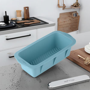 गैर-छड़ी यूरोपीय-ग्रेड आसान रिलीज लंबे लोफ सिलिकॉन ब्रेड लोफ पैन बना केक के लिए बेकिंग मोल्ड - Product Image 2