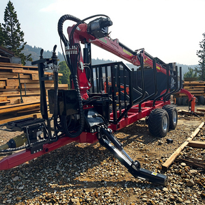 Ce אושר יערנות קיבולת טעינה 6 8 10 12 10 12 טון טרקטור טרקטור 3-נקודות גילוח הידראולי מנוף עם בלם אוויר - Product Image 2