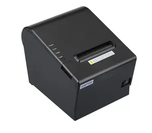 Imprimante de reçus thermique 80mm Auto Cutter POS Imprimante de reçus avec interface USB + série + LAN pour supermarché