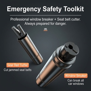 Marteau de sécurité automobile, brise-vitre d'urgence avec coupe-ceinture de sécurité 2 en 1, outil d'évacuation portable pour <span class=keywords><strong>kit</strong></span> d'urgence automobile - Product Image 2