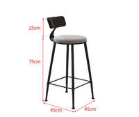 Table de bar en bois massif et fer, style contemporain minimaliste, pour la maison ou l'hôtel