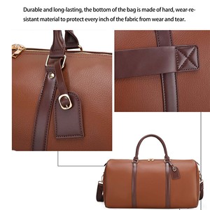 Borsone personalizzato grande Carry Waterproof in pelle Weekender borsone Tote Unisex alla moda per viaggi da uomo - Product Image 4