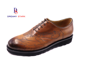 Dreamy Stark Premium Signature Personalizar zapatos de cuero casuales formales para hombres - Product Image 4