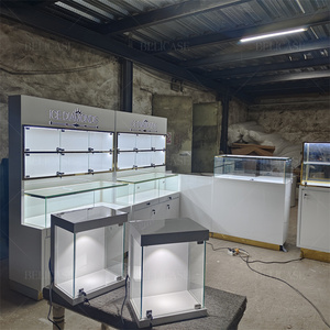 Exhibición <span class=keywords><strong>de</strong></span> aluminio <span class=keywords><strong>y</strong></span> <span class=keywords><strong>madera</strong></span> para Joyería Moderna, escaparate <span class=keywords><strong>de</strong></span> <span class=keywords><strong>cristal</strong></span> bloqueable con forma especial, gabinete <span class=keywords><strong>de</strong></span> joyería <span class=keywords><strong>de</strong></span> pie con espejo - Product Image 4