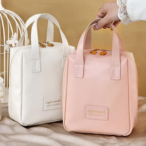 Nova Chegada PU Grande Capacidade Maquiagem Saco Portátil Higiene Pessoal Impermeável Cosmetic Bag Viagem Toilet Maquiagem Organizer Bag - Product Image 1