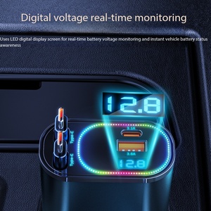 Cargador de Coche de 240 W con Carga Súper Rápida, Edición con Pantalla, Cable Dual Tipo C, Compatible con <span class=keywords><strong>Apple</strong></span> 15 - Product Image 5
