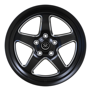 Jantes en alliage forgé monobloc Sating Black Cutting Windows Custom 5 trous PCD 18 pouces - Product Image 1