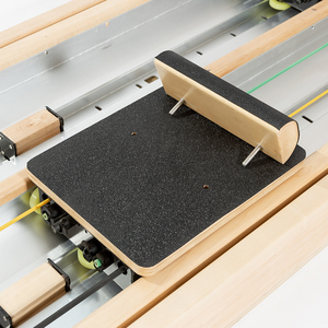 Appareil <span class=keywords><strong>de</strong></span> Pilates professionnel pour l'alignement du tronc, Reformer à double rail en bois avec échelle coulissante bidirectionnelle - Product Image 2