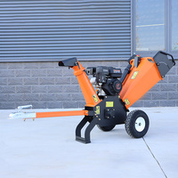 Broyeur à bois à haut couple GS100 7HP, déchiqueteur à tambour à essence 212cc, capacité 100mm, 115kg pour l'élagage des vergers