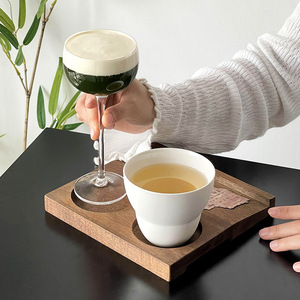 Bandeja de Madera Maciza Mu Yi, Rectangular, Multifuncional, para Bebidas y Aperitivos, Bandeja Decorativa para Escritorio - Product Image 2