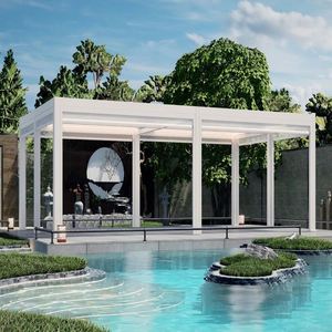 Zixin Zixin FM785 Bibo - Gazebo Moderno de Aluminio para Jardín, Villa o Balcón, Impermeable y Resistente al Sol, Tipo Solárium Sencillo - Product Image 3