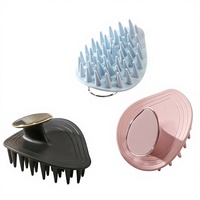 Peigne et brosse à cheveux en polypropylène en forme de feuille pour hommes et femmes, à dents larges, pour masser le cuir chevelu, modèle 161 feuilles