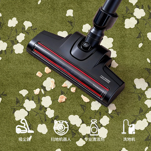 EIFFEL HOME Tapis Rétro Vert en Fibre de Polyester Imprimé Plantes et Fleurs pour Salon, Chambre, Canapé, Lavable, Imperméable, Anti-taches - Product Image 4