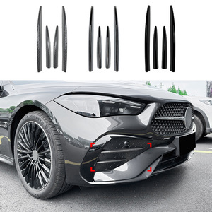 Mercedes-Benz CLE Coupé C236 2024+ Grille de pare-chocs avant, garnitures décoratives, noir piano, texture fibre de carbone, ABS adhésif - Product Image 1