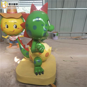 Escultura de Personaje de Dibujos Animados Jiahua, Adorno de Jardín Pintado en Fibra de Vidrio, Figura de Animal Independiente para Exteriores - Product Image 2