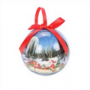 Boules décoratives semi-mécaniques, 14 pièces par boîte, pendentifs pour arbre, best-seller, décorations de Noël - Product Image 1