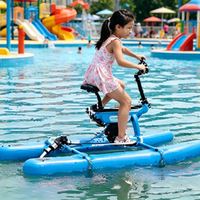 Vélo aquatique gonflable pour jeunes, style SUP, ponton flottant plat, cadre en aluminium, haute pression, portable, fabrication chinoise Lumark