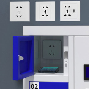 Thông minh tùy chỉnh 30 40 50 60 Vịnh khe cắm lớp học trường Pouch thép kim loại lưu trữ điện tử di động khóa điện thoại di động Locker - Product Image 4