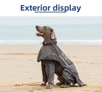 Vêtement de protection intégral imperméable et réfléchissant pour grands chiens, coupe-vent, anti-UV, toutes saisons, ajustable, multi-tailles, vente en gros sur mesure