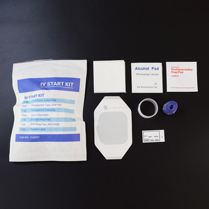 <span class=keywords><strong>Kit</strong></span> médical jetable de démarrage IV avec turniquet d'étiquette de tampon de préparation de pansement IV pour l'opération chirurgicale - Product Image 5