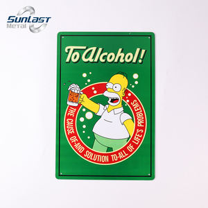 Cổ điển Hoa tin dấu hiệu kim loại dấu hiệu hài hước tường mảng bám thanh Câu Lạc Bộ khách sạn nhà hoa cửa hàng Kim loại tường nghệ thuật trang trí kim loại Poster - Product Image 5