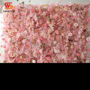 ดอกไม้ประดิษฐ์ผนังเรียบดอกไม้หวายดอกกุหลาบสร้างสรรค์ผนังพื้นหลังงานแต่งงานกำแพงดอกไม้สามมิติ - Product Image 6