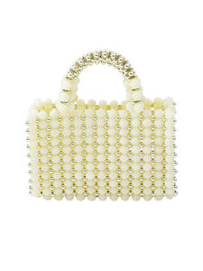 Sac à main carré imperméable en perles acryliques fabriquées à la main, motif de <span class=keywords><strong>tissage</strong></span> complexe, élégance intemporelle, vente directe d'usine - Product Image 6