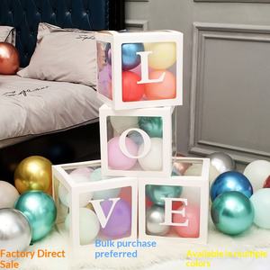 Caja de Globos Decorativa Transparente para Fiestas, Estilo Red Social, para <span class=keywords><strong>Bodas</strong></span>, Cumpleaños y Eventos - Product Image 2