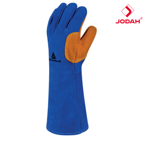 Gants de travail haute température résistants à la chaleur en cuir de vachette sans poudre Delta Plus TER300 Protection 300 degrés 40 cm de long - Product Image 5