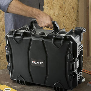 Caja de herramientas protectora para carro GLARY con ruedas, caja de almacenamiento de herramientas de plástico duro impermeable, caja de herramientas eléctricas de viaje rodante - Product Image 3