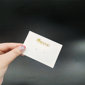 Tarjeta de pendiente impresa personalizada, logotipo de marca, collar impreso, tarjetas de pendiente - Product Image 1