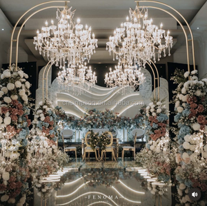 Décoration d'intérieur de luxe Grand lustre en cristal Lampes suspendues pour salle de mariage Hôtel Maison - Product Image 2