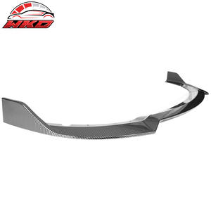 Lèvre de pare-chocs avant pour Dodge Charger SRT 2015-2023 V1 3 pièces, imprimé fibre de carbone, diffuseur ABS, protection de menton - Product Image 4