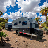 Honlu 2025 Caravane hybride de voyage de type camping-car australien standard, caravane tout-terrain avec cuisine