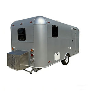 Chariot de vente ambulante pour zone touristique, chariot de bar mobile, camping, camping-car, chariot de nourriture célèbre sur internet, style américain classique, acier inoxydable - Product Image 2