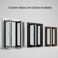 Porte pliante extérieure moderne en aluminium et verre, certifiée et standardisée, pour villa, maison, ou garage.