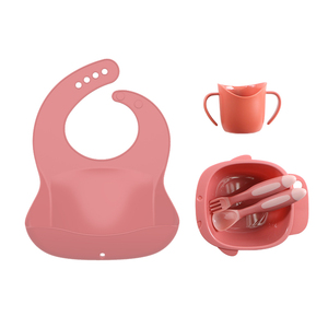 ชุดซิลิโคนสำหรับเด็กผ้ากันเปื้อนพลาสติก PP ไม่มี BPA - Product Image 2