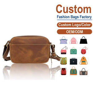 Sac bandoulière vintage en cuir pleine fleur pour homme avec sangle réglable |   Fabrication sur mesure OEM/ODM pour les marques de style de vie urbain - Product Image 1