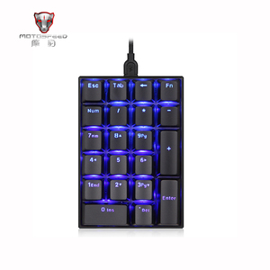 Teclado numérico mecánico MOTOSPEED K23 con cable de 21 teclas, Mini teclado numérico con retroiluminación LED para cajero OSU Gamer Outemu Switch - Product Image 1